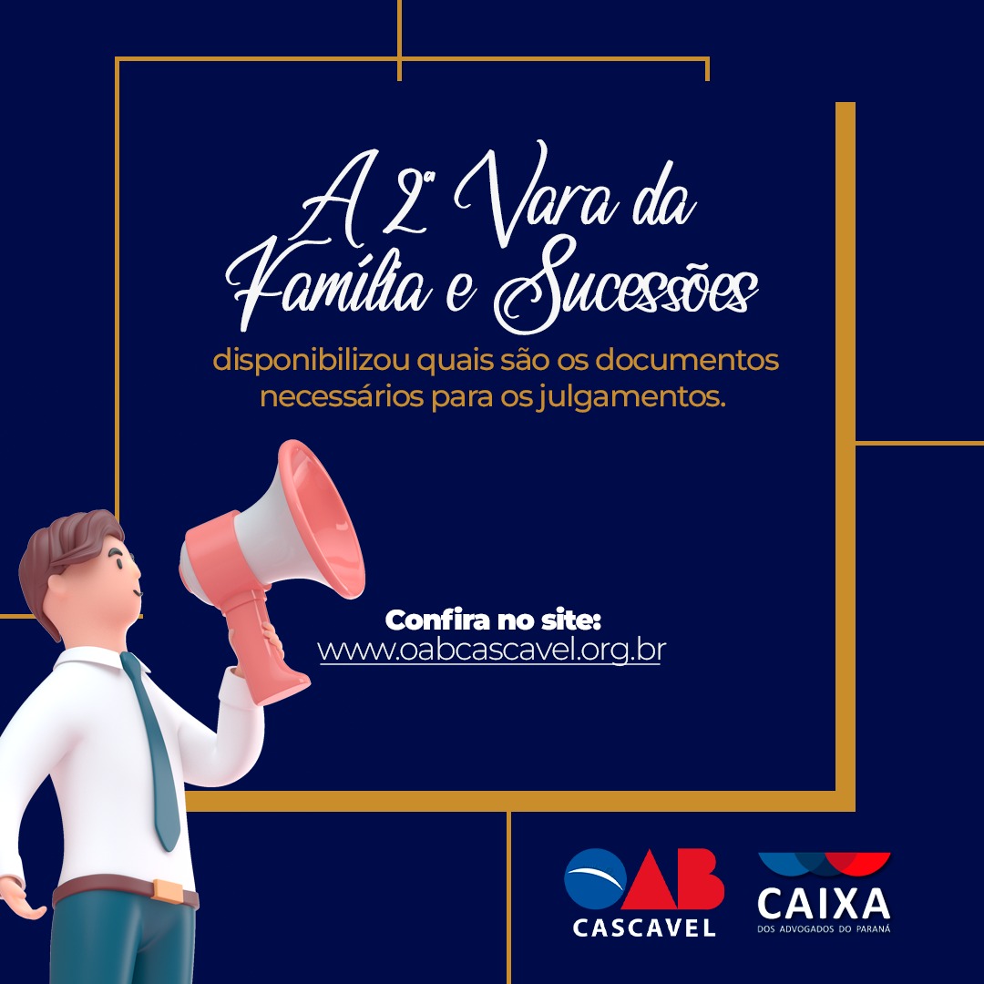 Confira orientações da 2ª Vara da Família e Sucessões